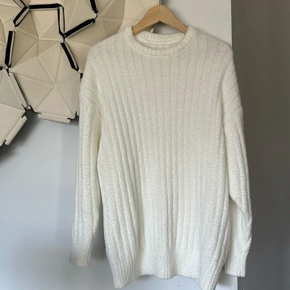 NWT UGG Riz top rib sweater medium white - Picture 1 of 6
